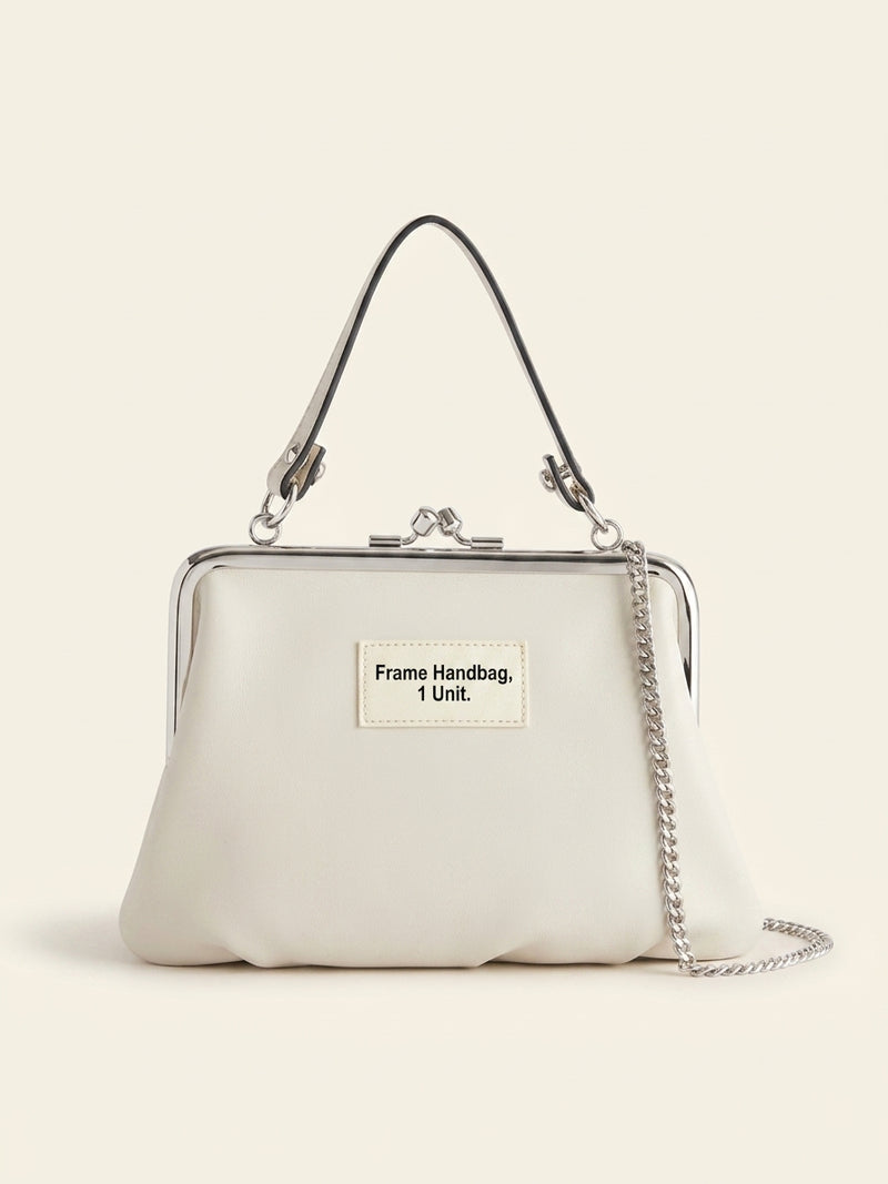 Vivienne Westwood faux-leather top-handle purse with chain strap (British brand)