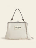 Vivienne Westwood faux-leather top-handle purse with chain strap (British brand)