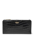 Aspinal of London croc-embossed large purse (British brand)