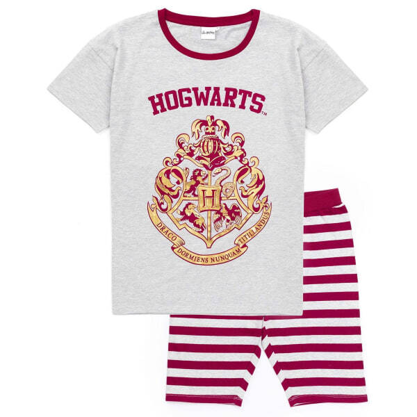 Harry Potter Womens Hogwarts Crest Short Pyjama Set (L)