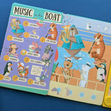Interactive sound book with 50 buttons for children - British product