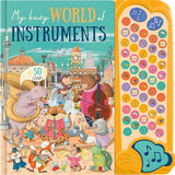 Interactive sound book with 50 buttons for children - British product