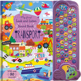 Interactive sound book with 50 buttons for children - British product