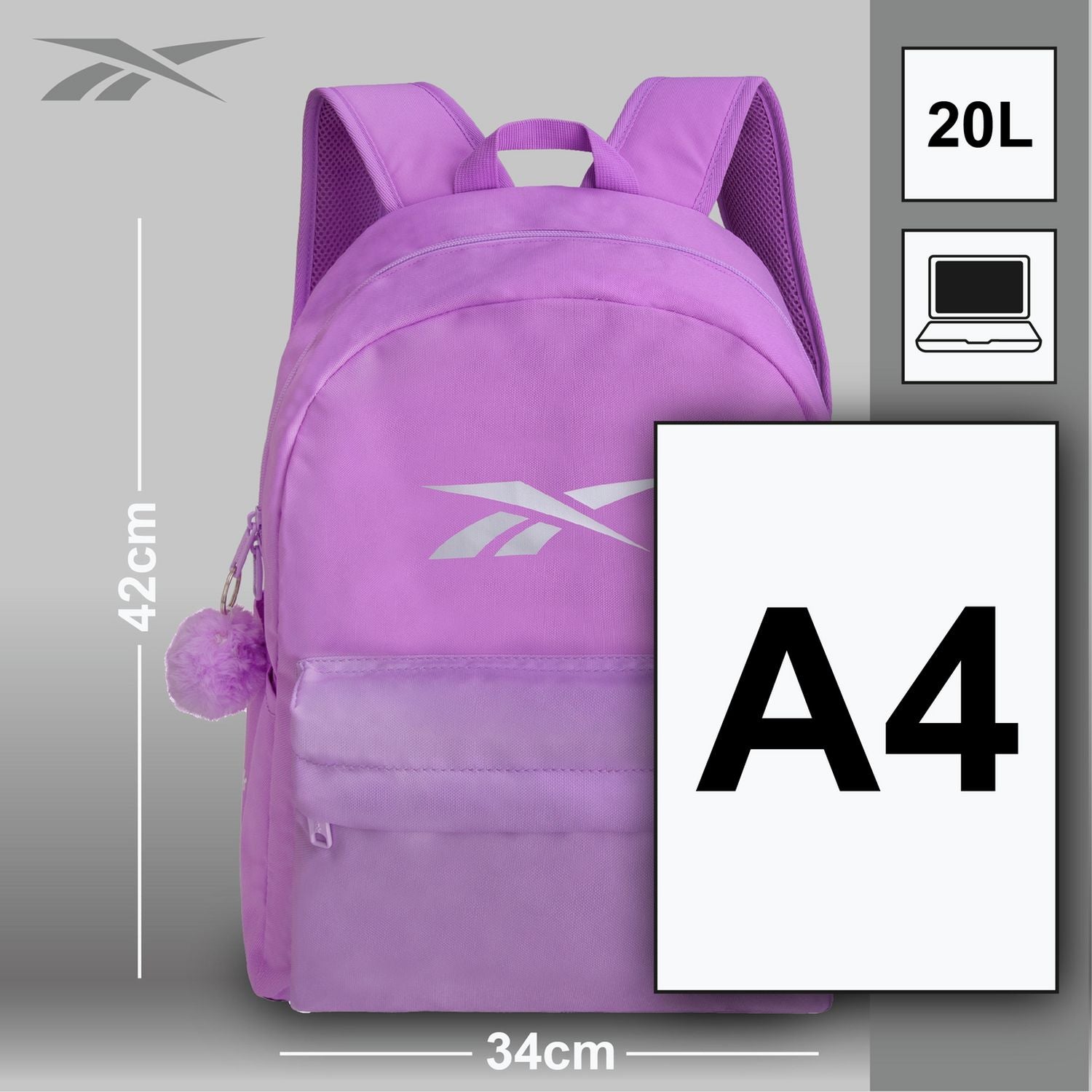 Reebok Classic Backpack Lilac 20L - British product