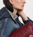 Suzanne Kalan mini spiral diamond hoop earrings, UK version