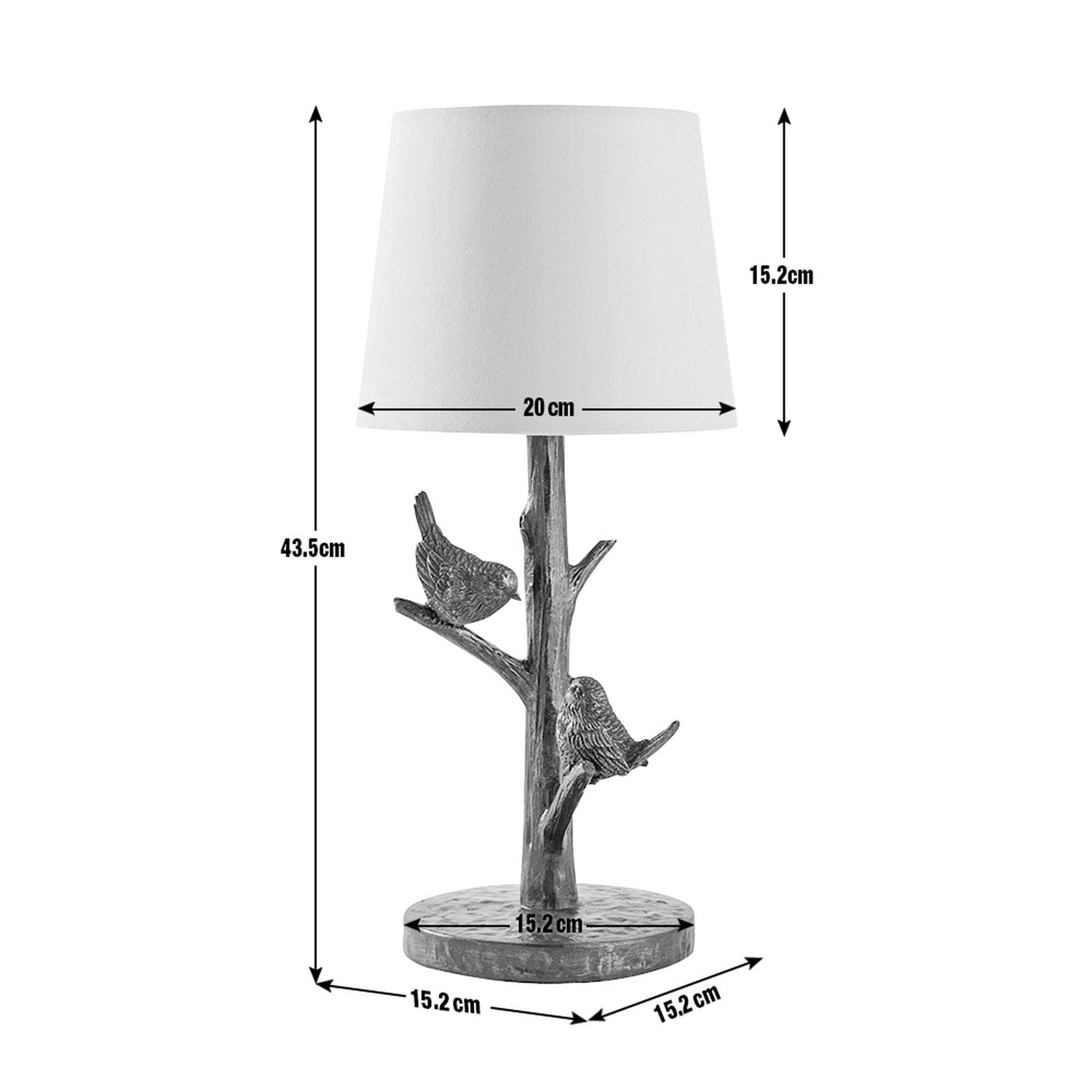 Argos Home bird lamp brown - British product