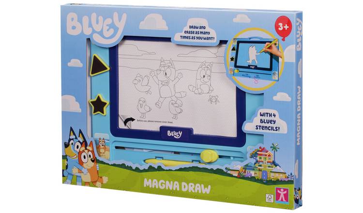 Bluey Magna Draw magnetic drawing tablet for kids (British brand)
