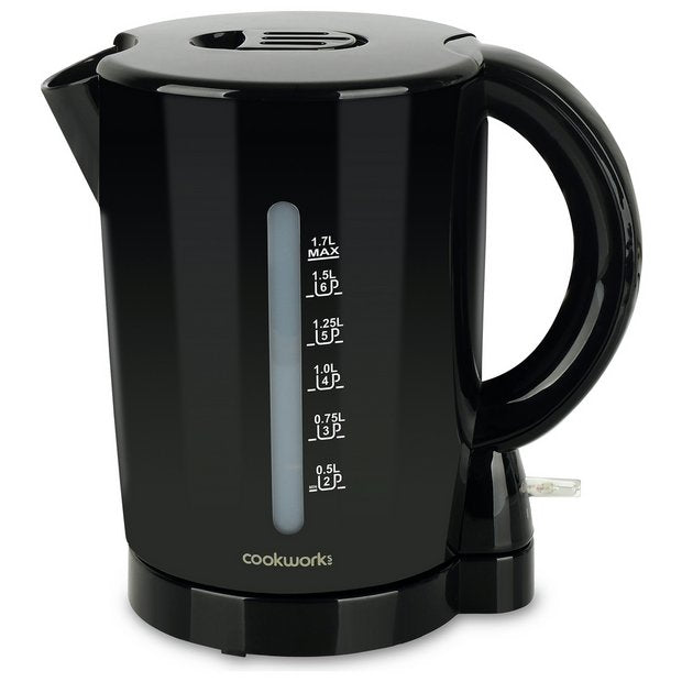 Cookworks kettle black 1.7L, UK version