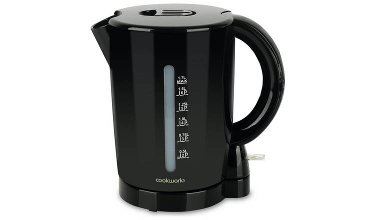 Cookworks kettle black 1.7L, UK version