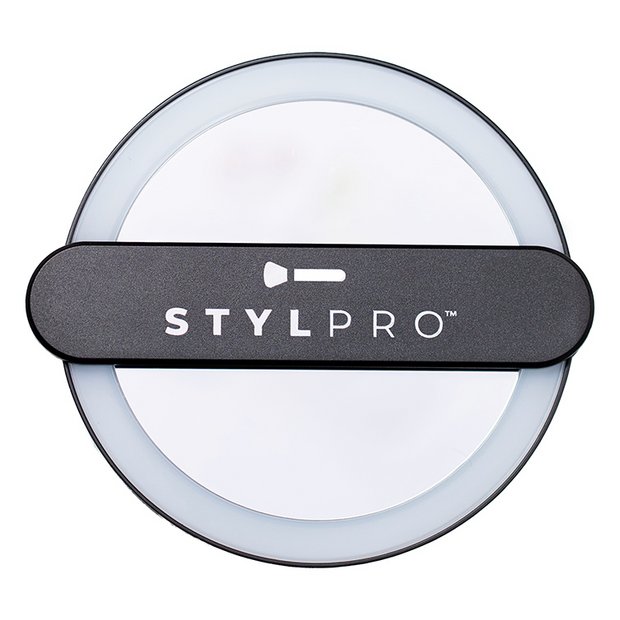 STYLPRO handheld LED mirror black (British brand)