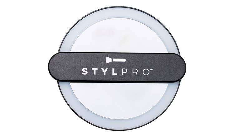 Stylpro Twirl Me Up Hand Held LED Mirror - Black GOODS Argos