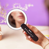 STYLPRO handheld LED mirror black (British brand)