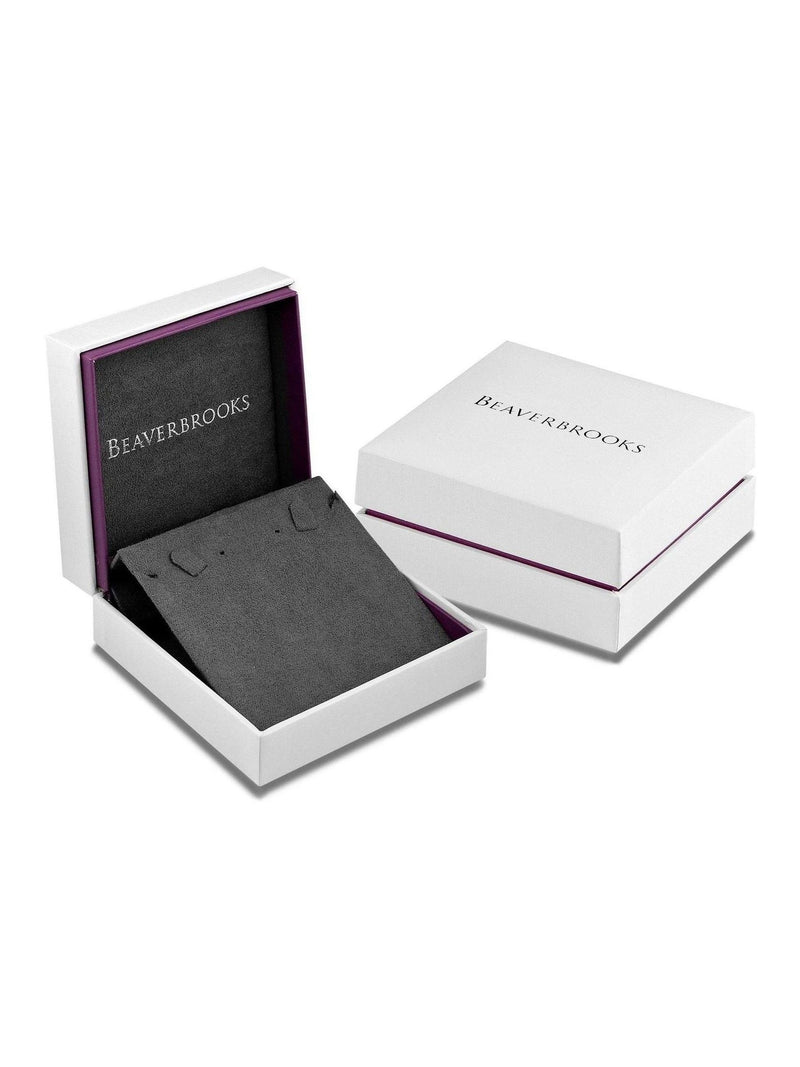 Infinity cubic zirconia pendant and earrings set in sterling silver (British brand)