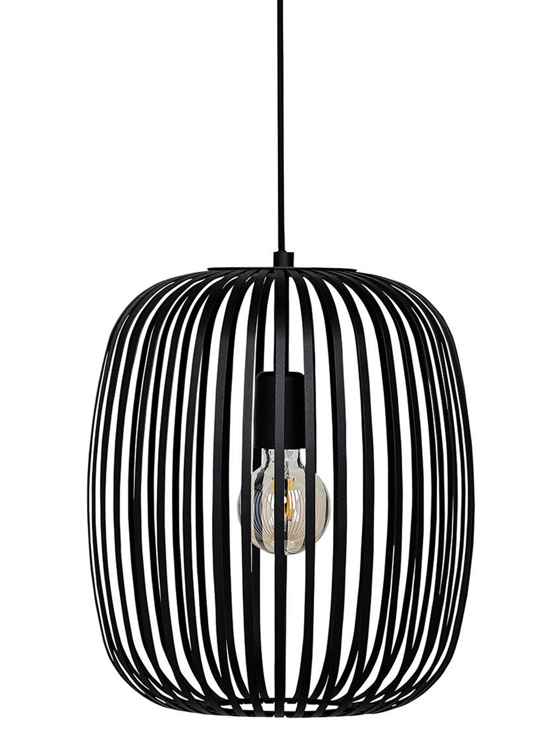 Eglo black caged pendant light 110cm height - British product
