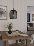 Eglo black caged pendant light 110cm height - British product