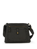 Pavers multi-pocket leather cross-body bag, imported from the UK