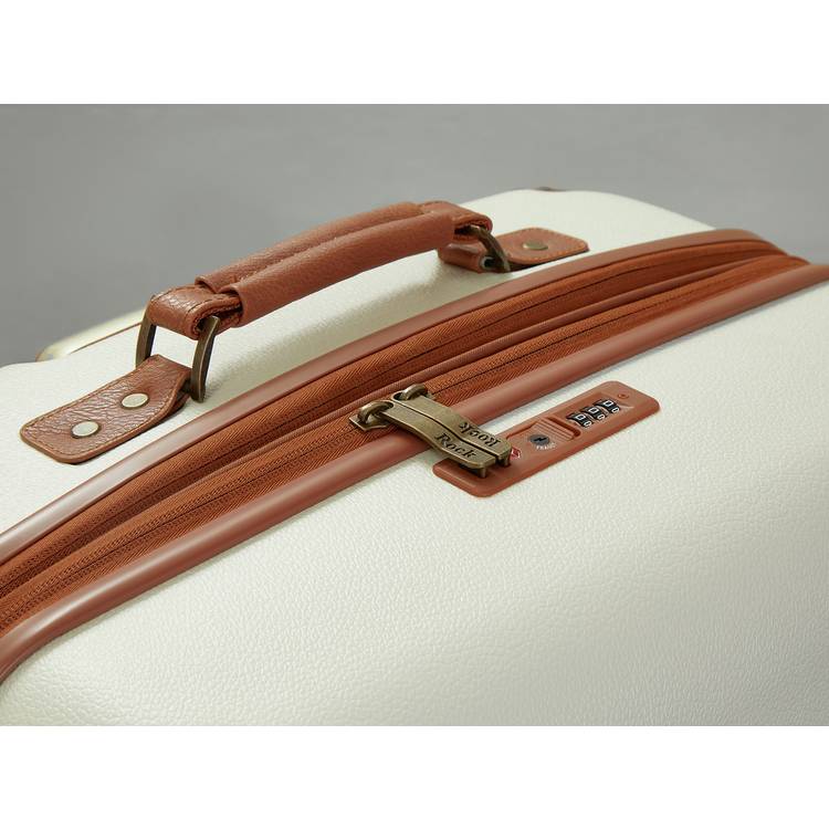 Rock Carnaby cabin hard case in cream, British product