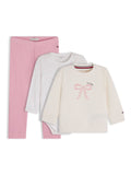 Tommy Hilfiger pink three piece baby outfit gift box - British product