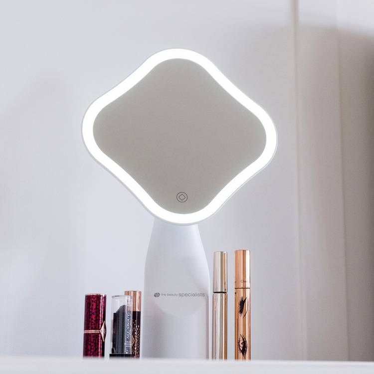 Rio illuminated flower mirror with LED lights (British brand)