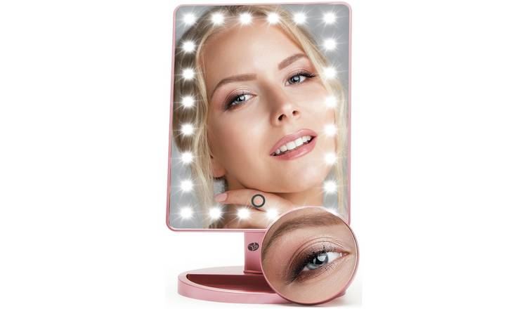 Rio touch dimmable cosmetic mirror rosegold (British brand)