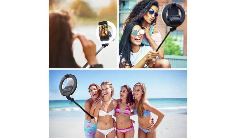 Rio adjustable vlogging tripod ring light, imported from the UK