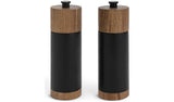 Habitat salt and pepper mill set black 16.4cm, UK version