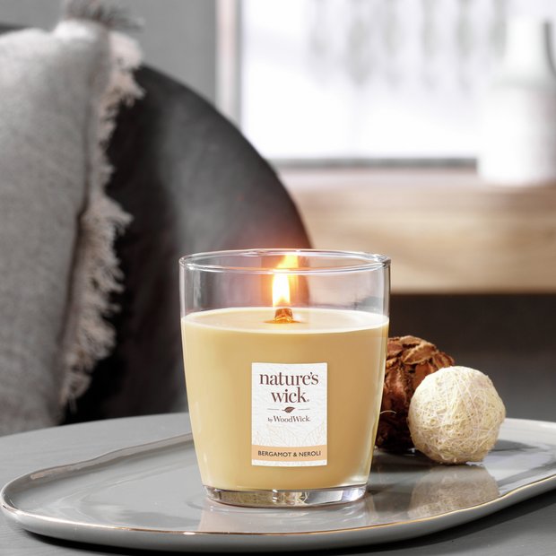 Nature's Wick Bergamot Neroli singlewick candle (British brand)