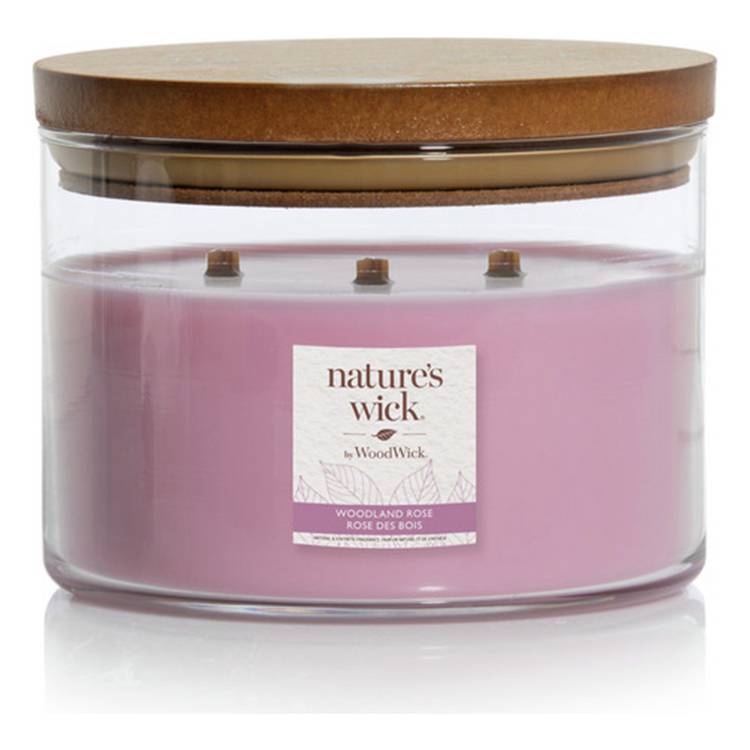 Nature's Wick Woodland Rose multiwick candle (British brand)