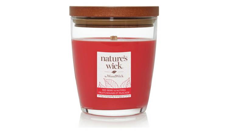 Nature's Wick Redberry Nutmeg candle (British brand)