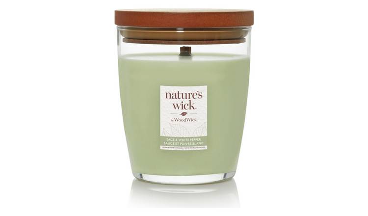 Natures Wick medium jar candle Sage & White Pepper, imported from the UK
