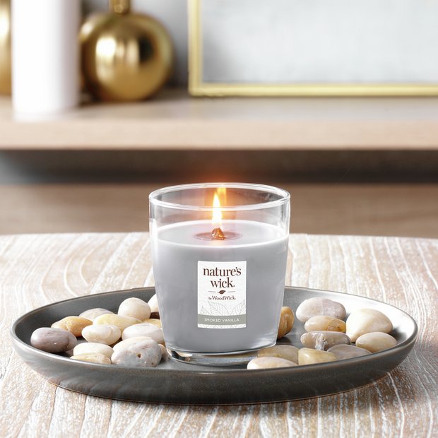 Nature's Wick Smoked Vanilla soy wax candle 11.3cm, UK version
