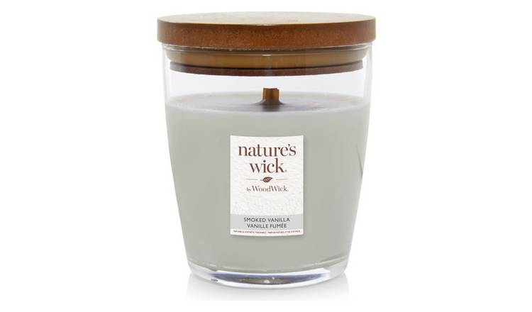 Nature's Wick Smoked Vanilla soy wax candle 11.3cm, UK version