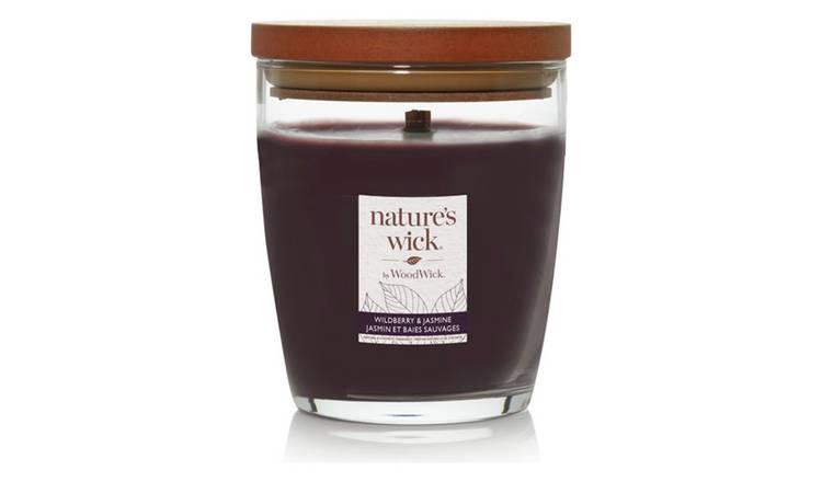Nature's Wick singlewick candle Wildberry & Jasmine (British brand)