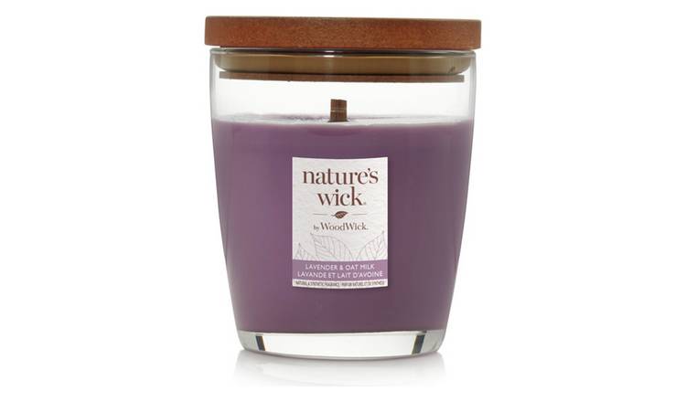 Nature's Wick lavender and oat milk candle (British brand)