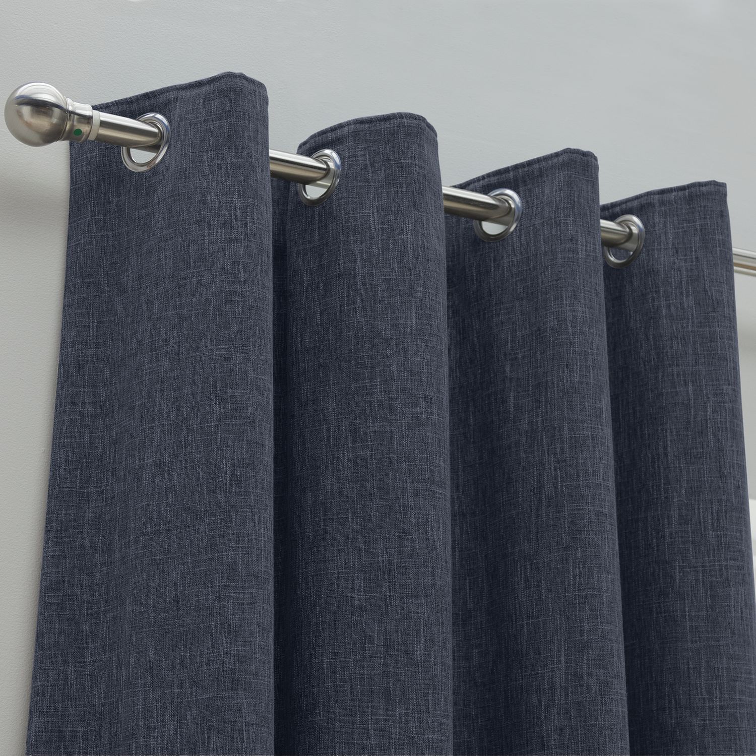 Habitat Blackout Eyelet Curtains Forest Green 168x183cm, UK version