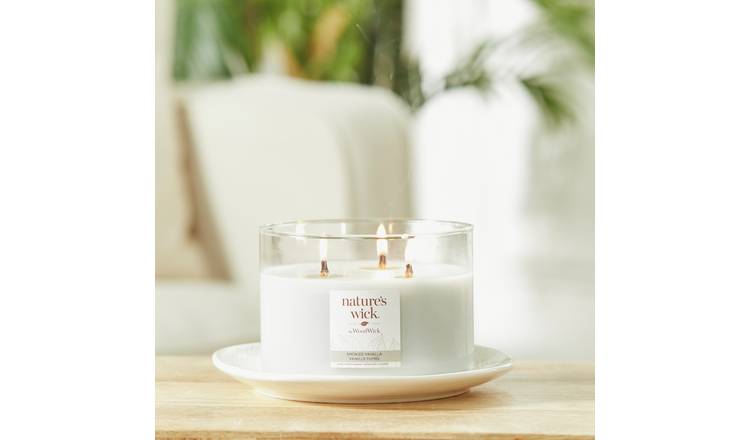 Nature's Wick Multiiwick Candle Smoked Vanilla, UK version