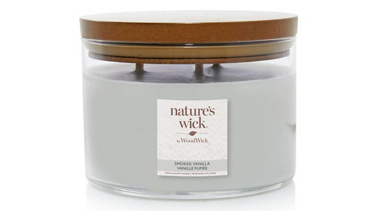 Nature's Wick Multiiwick Candle Smoked Vanilla, UK version