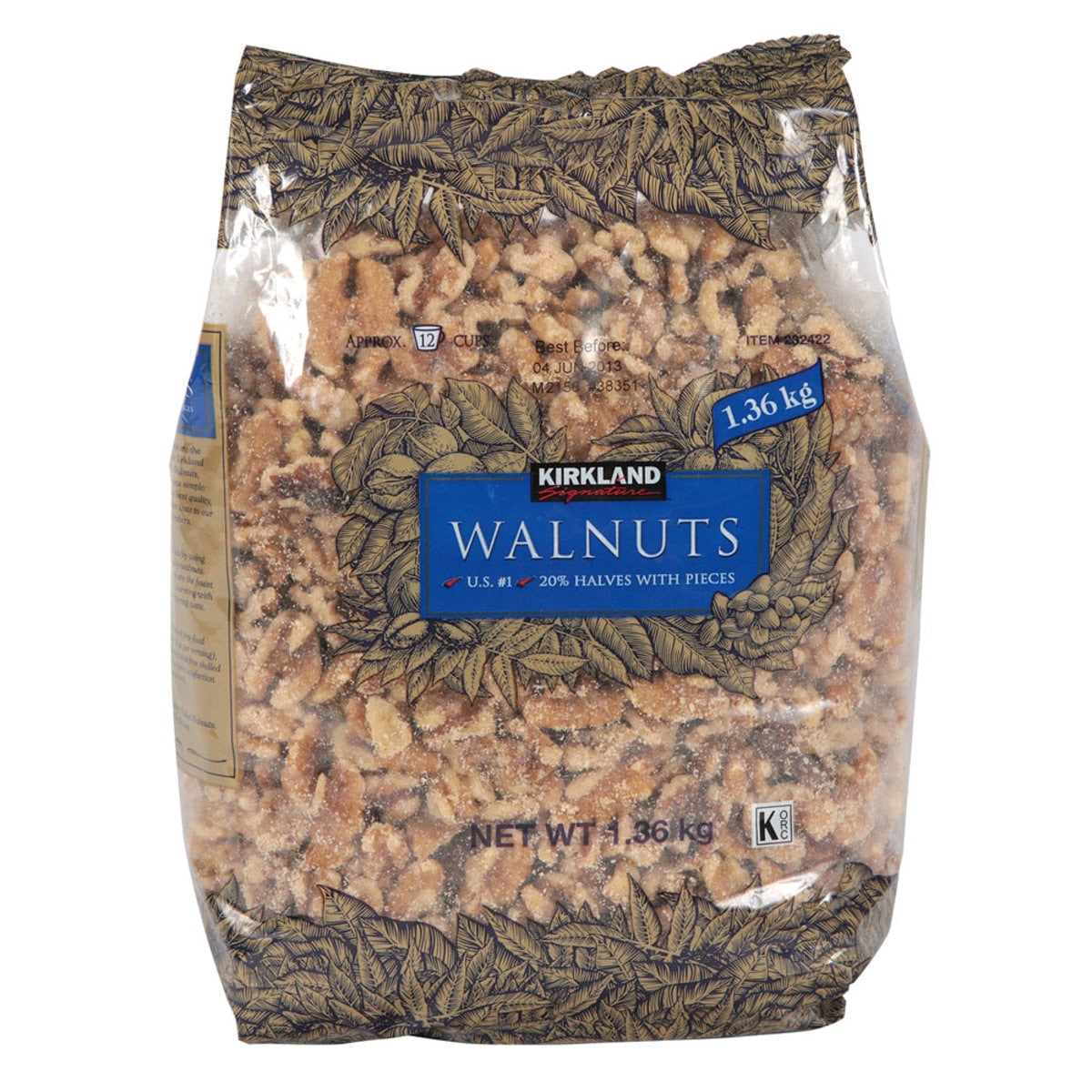 Kirkland Signature walnut halves and pieces 1.36kg, UK version