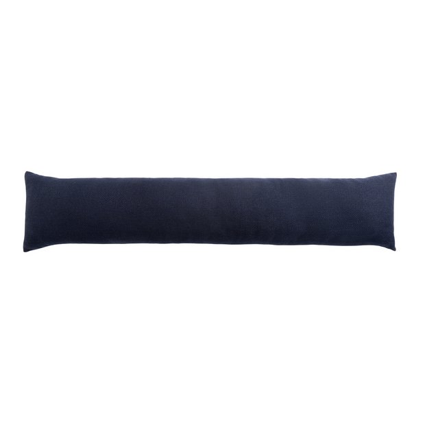 Habitat basket weave draught excluder navy 90cm - British product