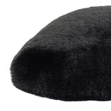 Habitat faux fur draught excluder black - British product