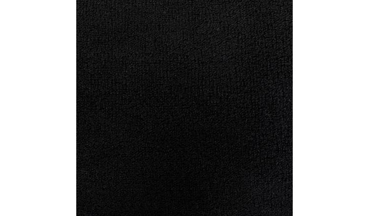 Habitat black velour draught excluder, imported from the UK
