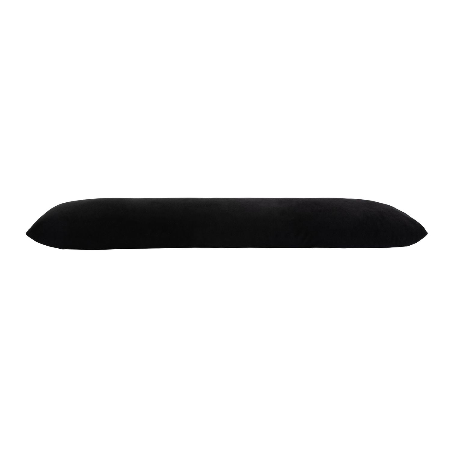 Habitat black velour draught excluder, imported from the UK