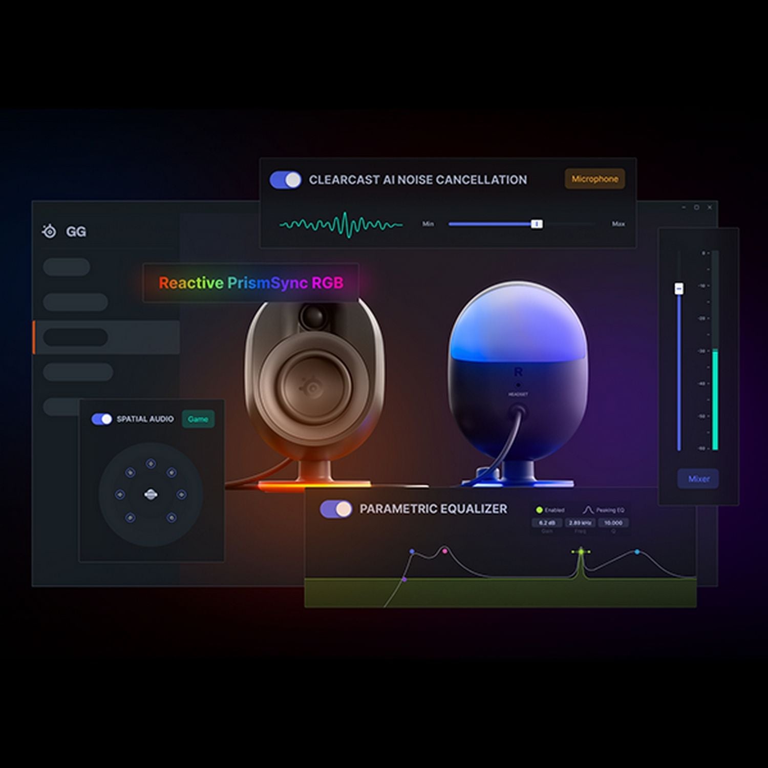 SteelSeries ARENA 7 speaker, UK version