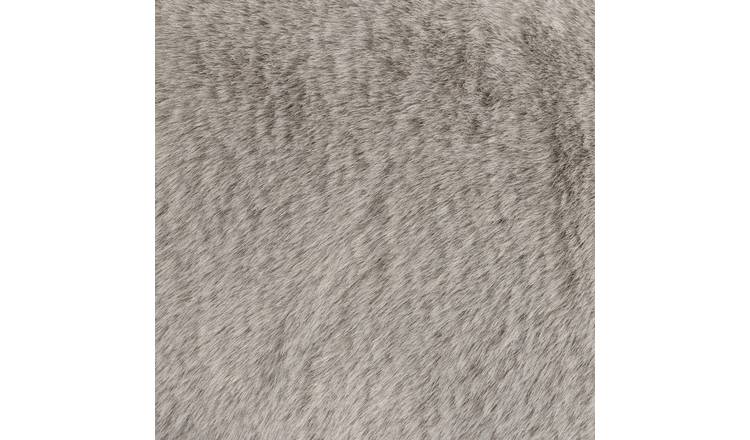 Habitat faux fur draught excluder grey, imported from the UK