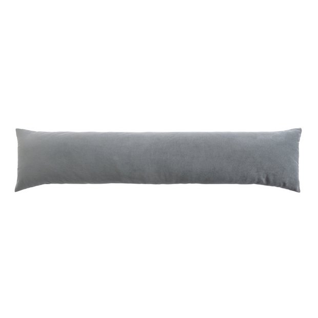 Habitat grey velour draught excluder 90cm - British product