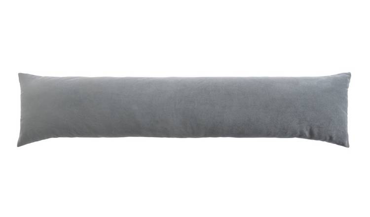 Habitat grey velour draught excluder 90cm - British product