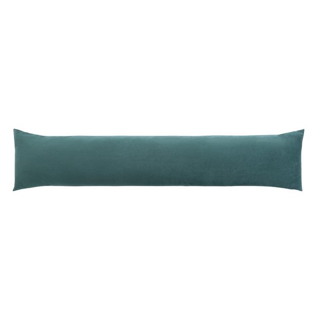 Habitat velour draught excluder green, imported from the UK