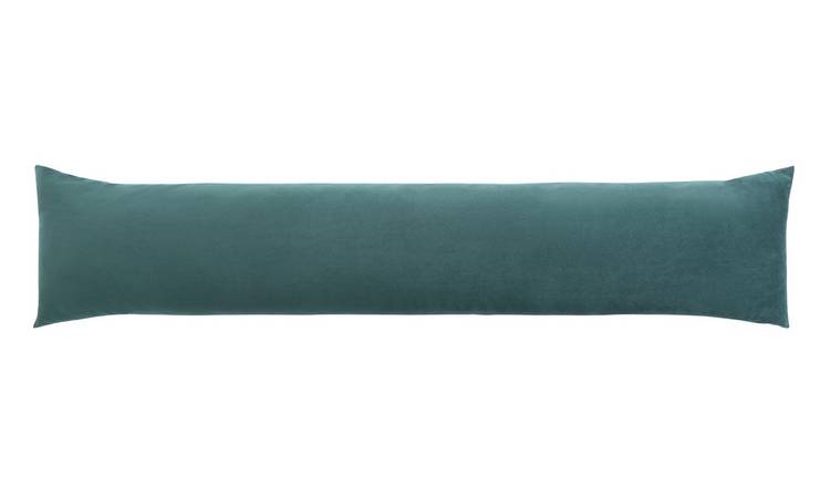Habitat velour draught excluder green, imported from the UK