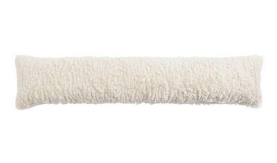 Argos Habitat Faux Shearling Draught Excluder - Oatmeal- Buy online at McGrocer
