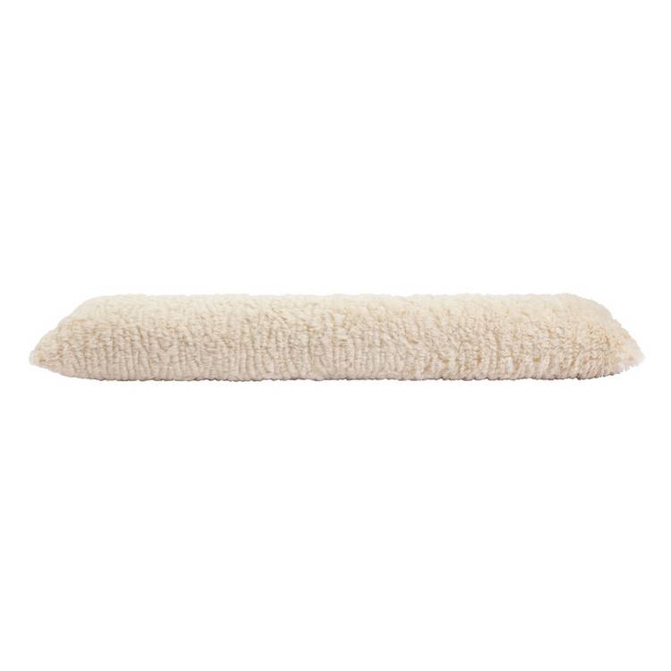 Habitat faux shearling draught excluder Oatmeal 90cm, imported from the UK